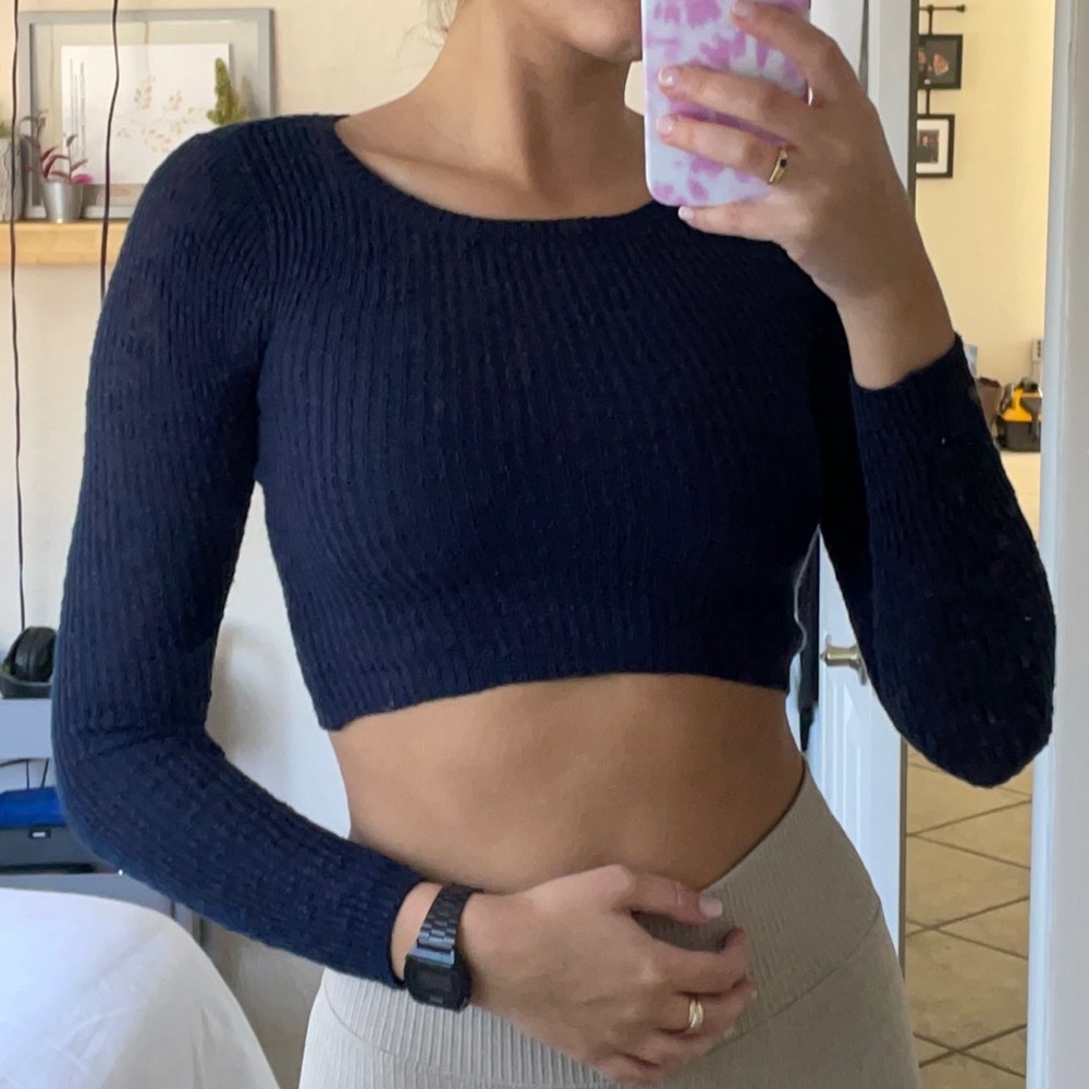 Hollister cropped sweater